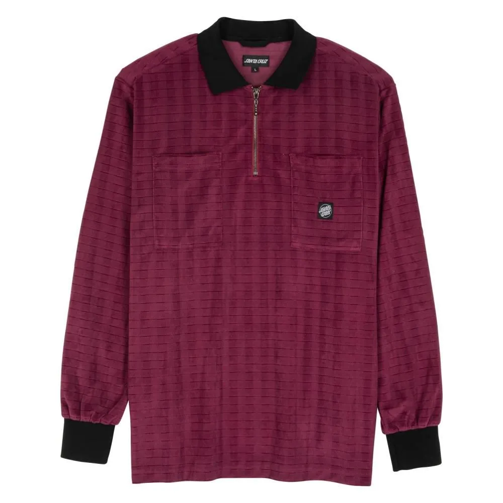 Santa Cruz Longsleeve Polo Il Capo - Dusty Rose