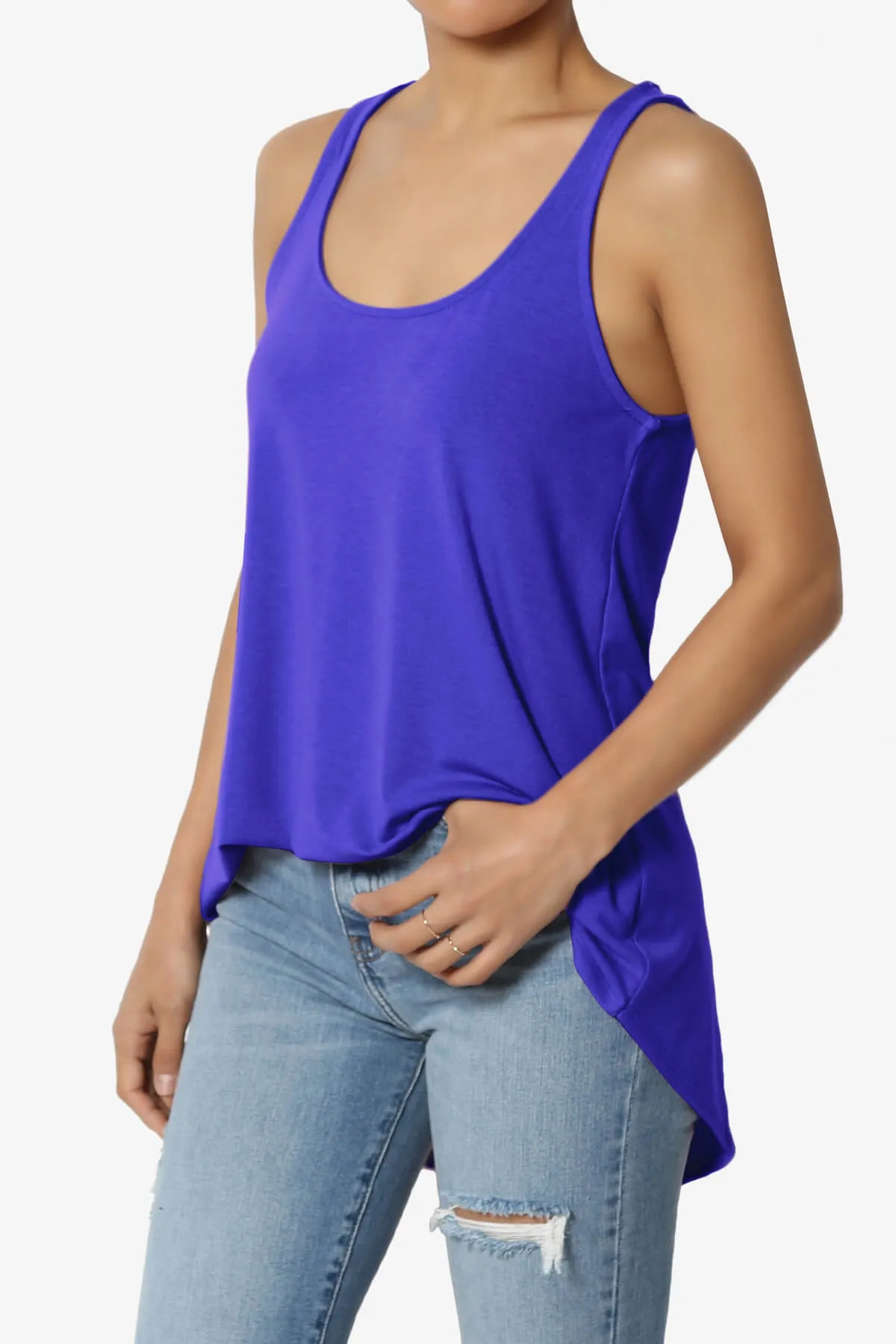 Santo Scoop Neck Loose Fit Tank Top