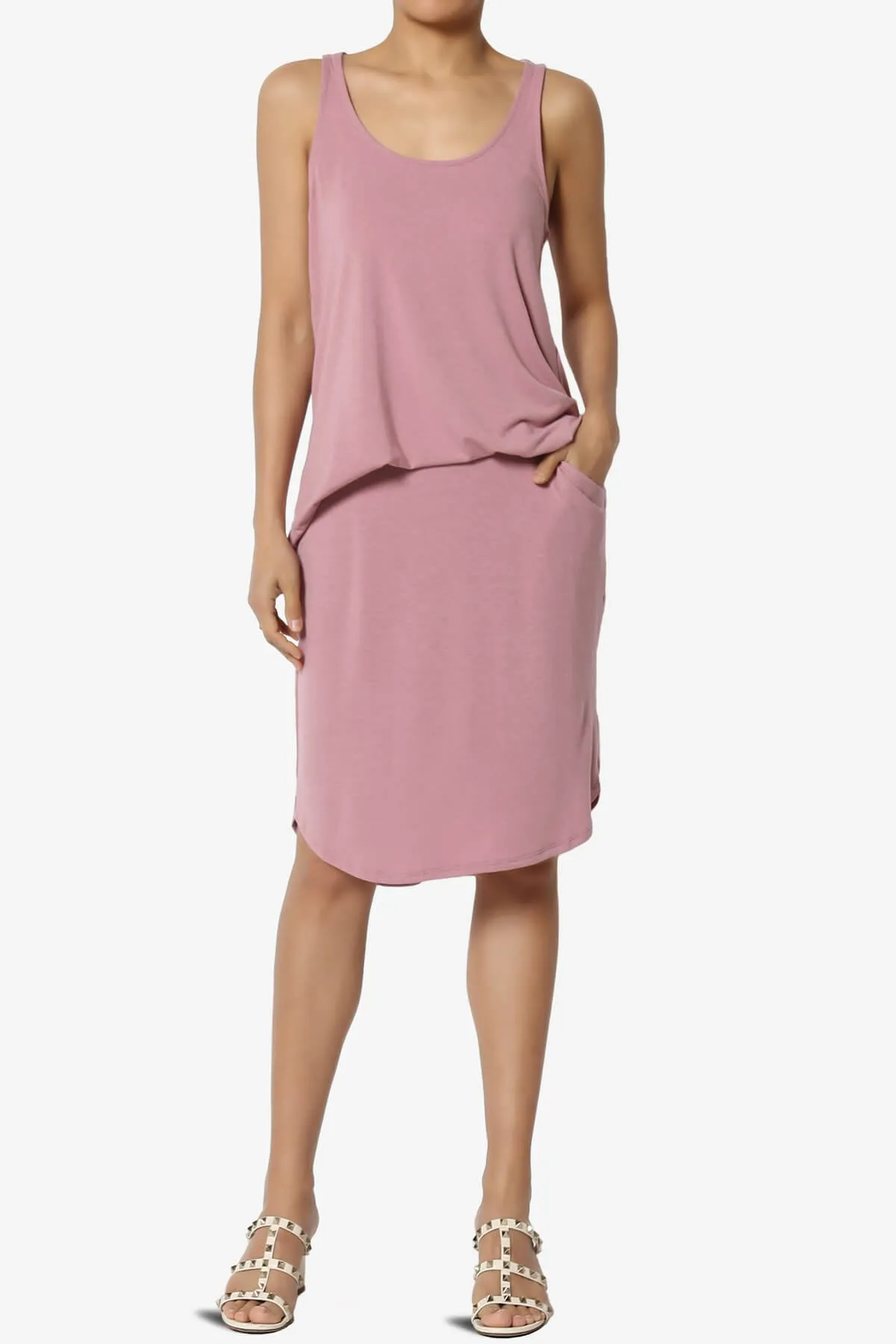 Santo Scoop Neck Loose Fit Tank Top
