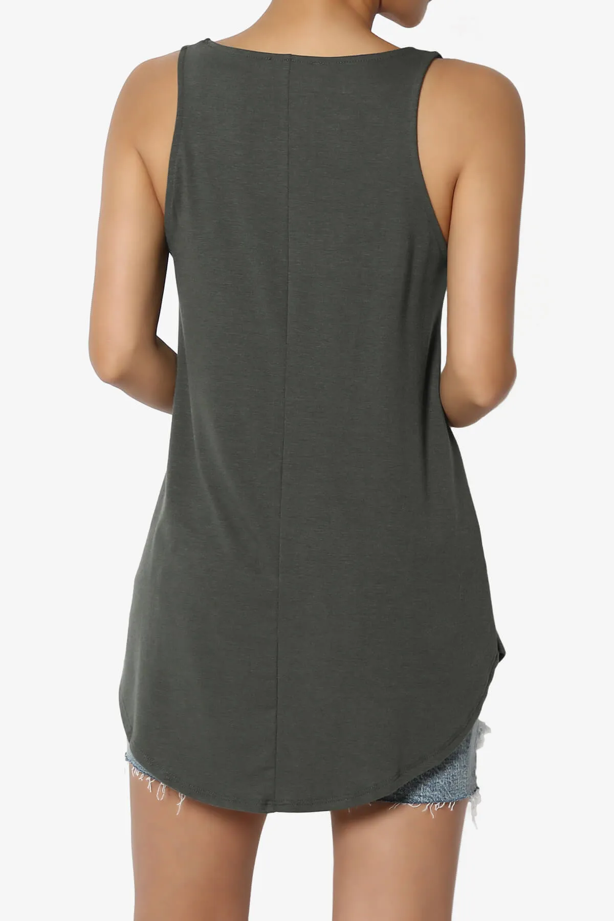 Santo Scoop Neck Loose Fit Tank Top