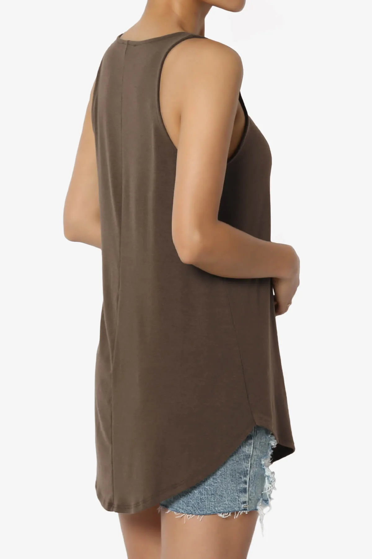 Santo Scoop Neck Loose Fit Tank Top