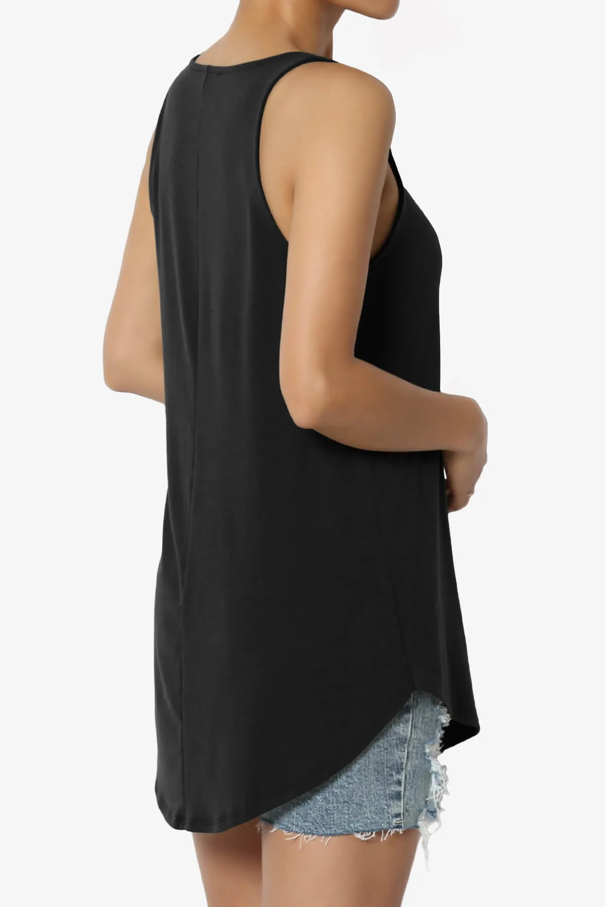 Santo Scoop Neck Loose Fit Tank Top