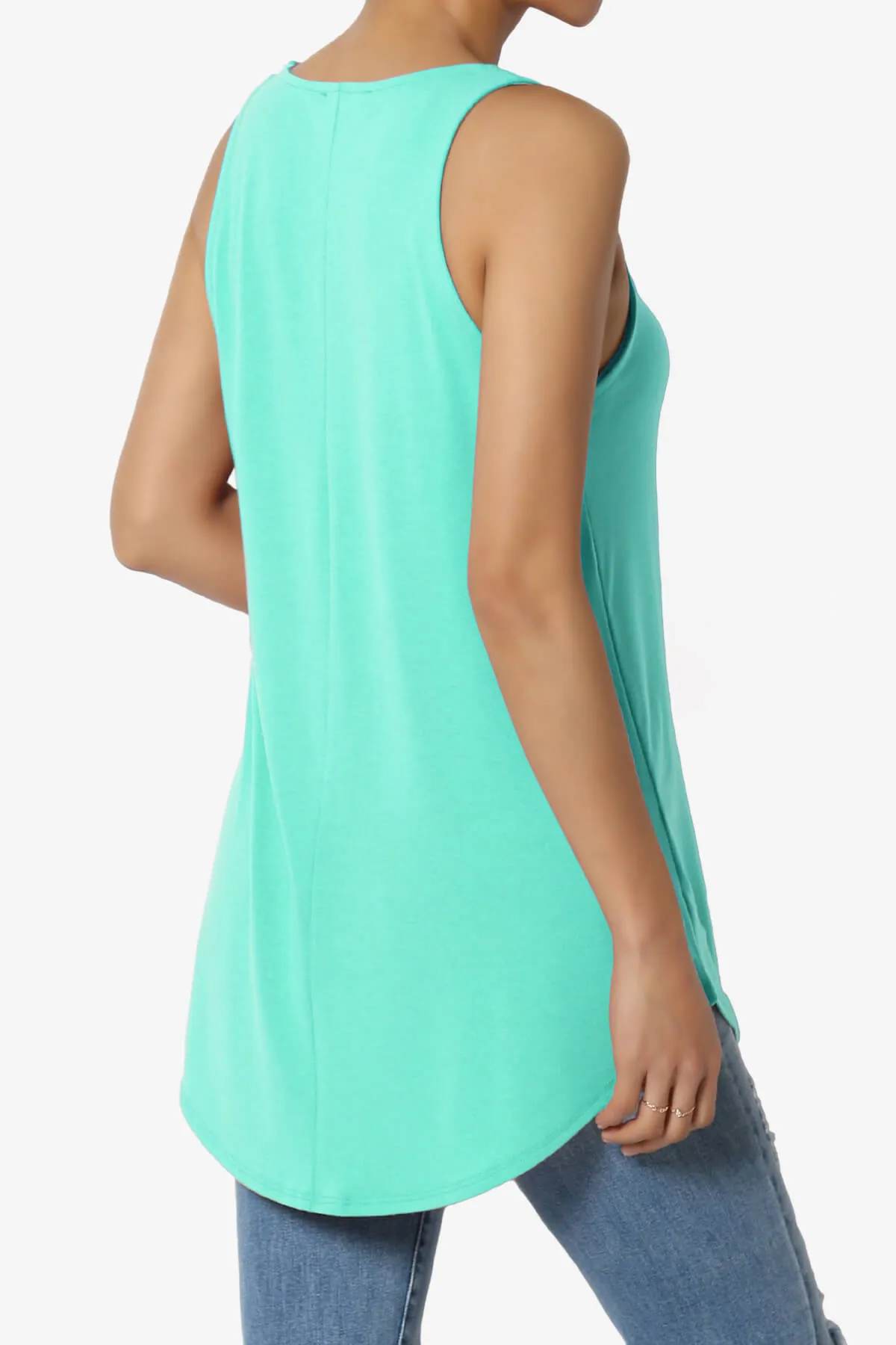 Santo Scoop Neck Loose Fit Tank Top