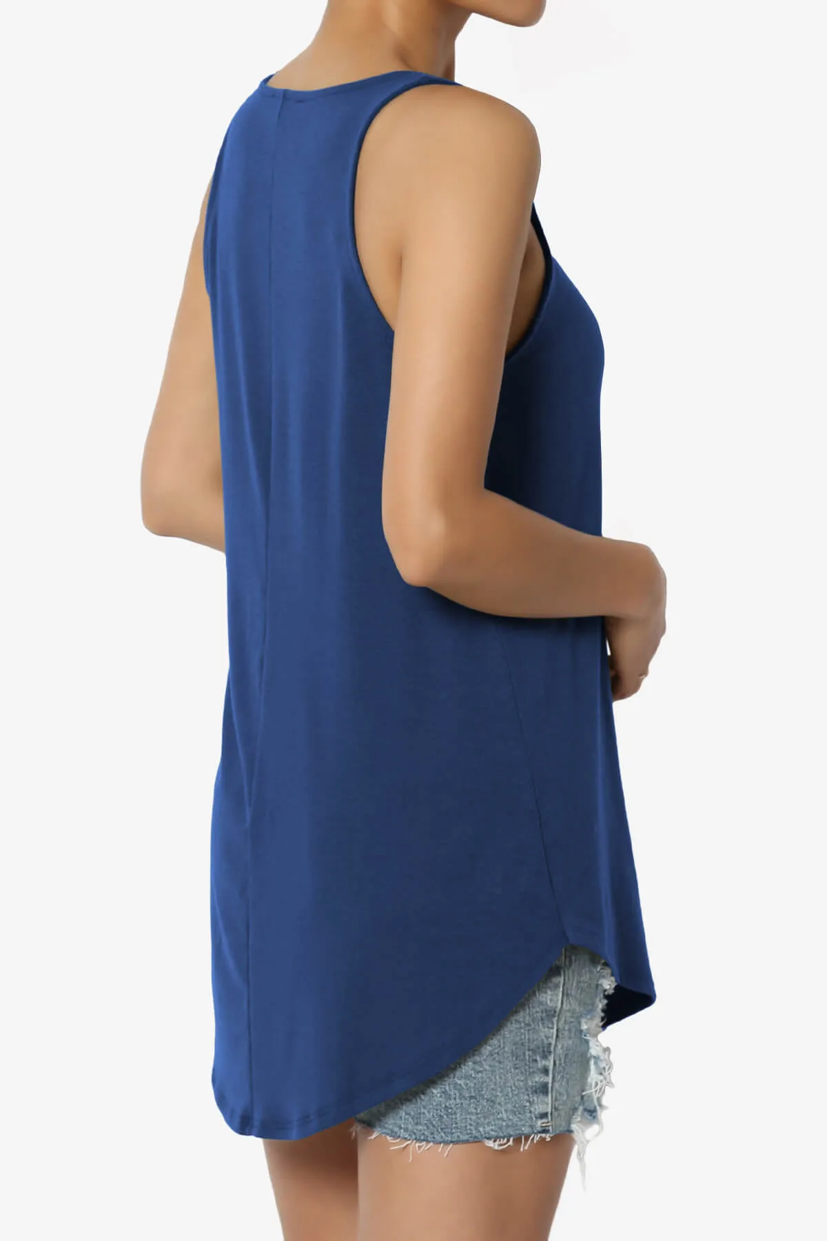 Santo Scoop Neck Loose Fit Tank Top