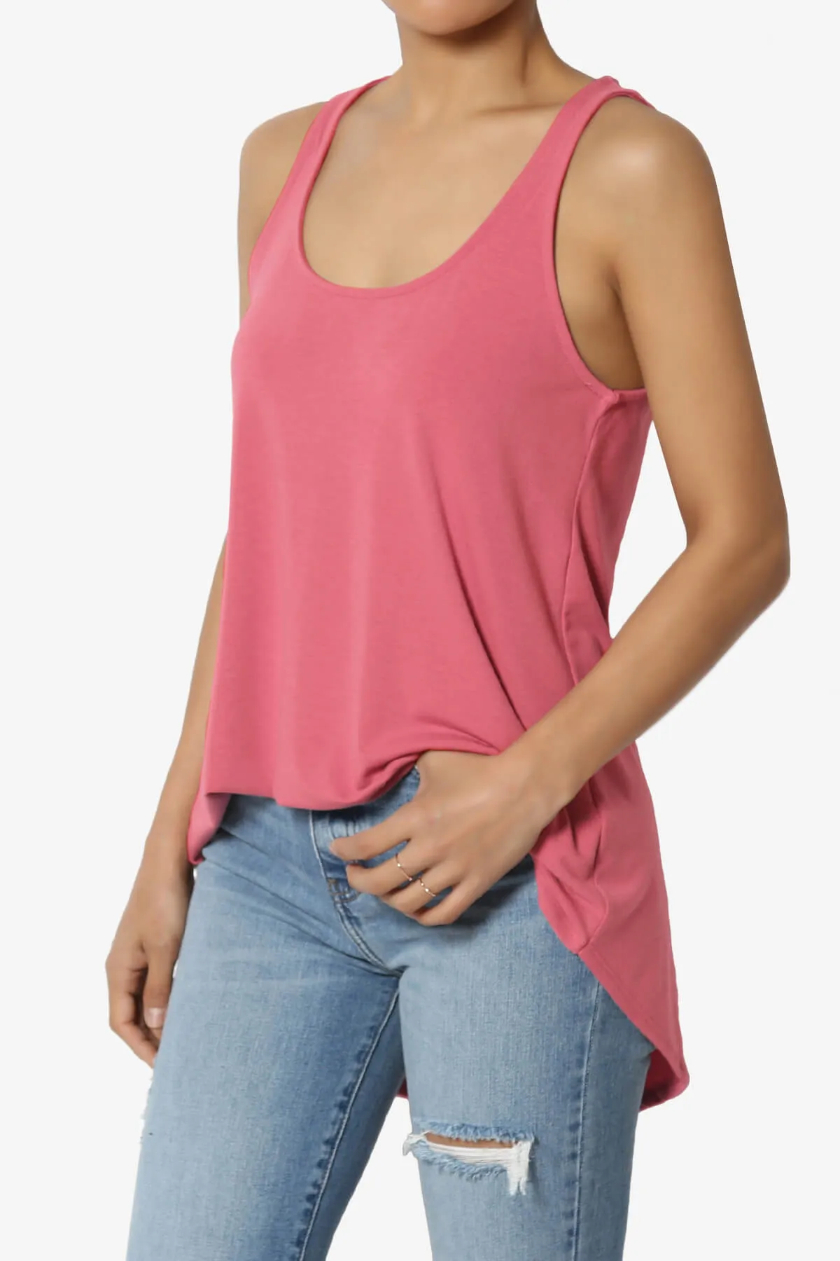Santo Scoop Neck Loose Fit Tank Top