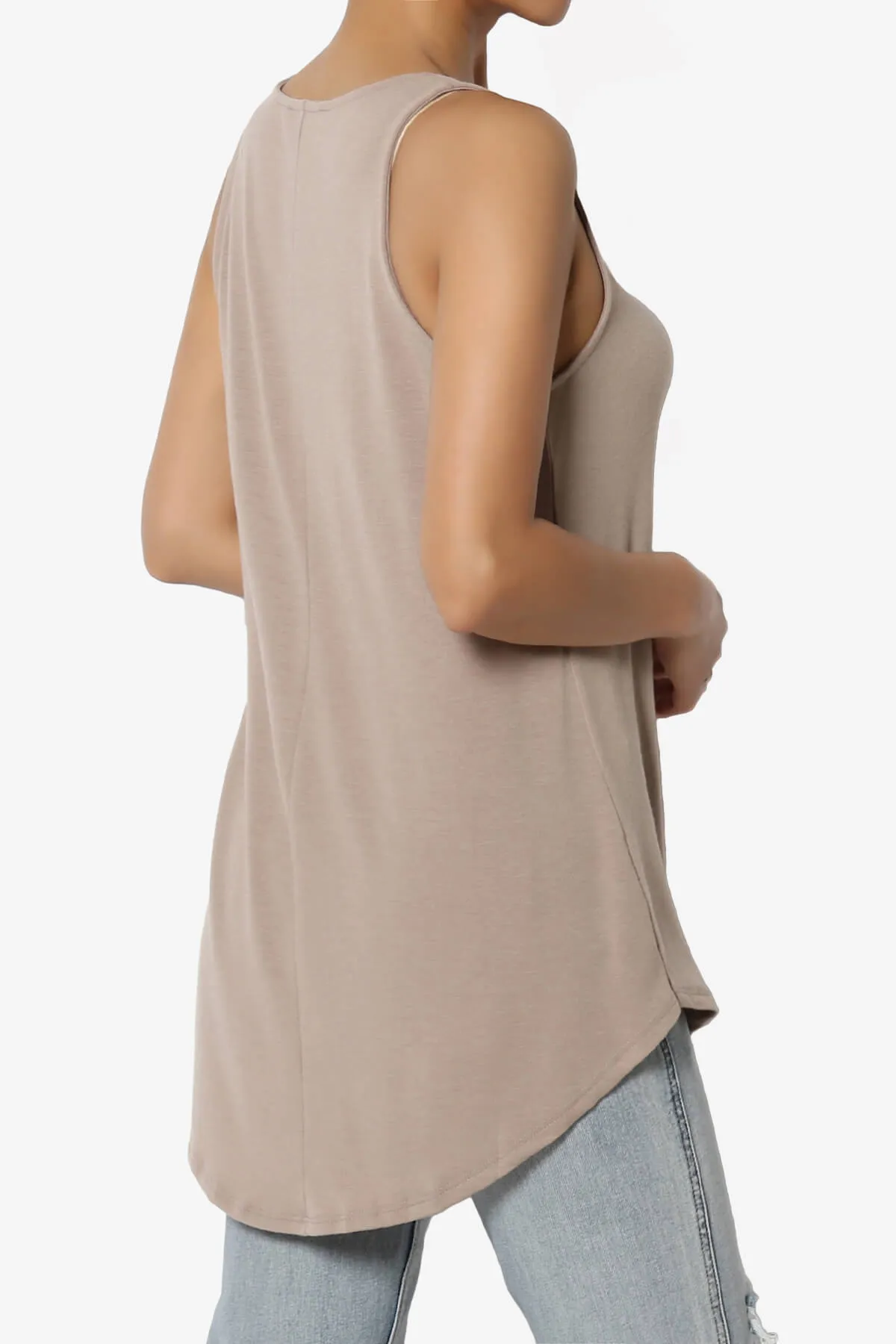 Santo Scoop Neck Loose Fit Tank Top
