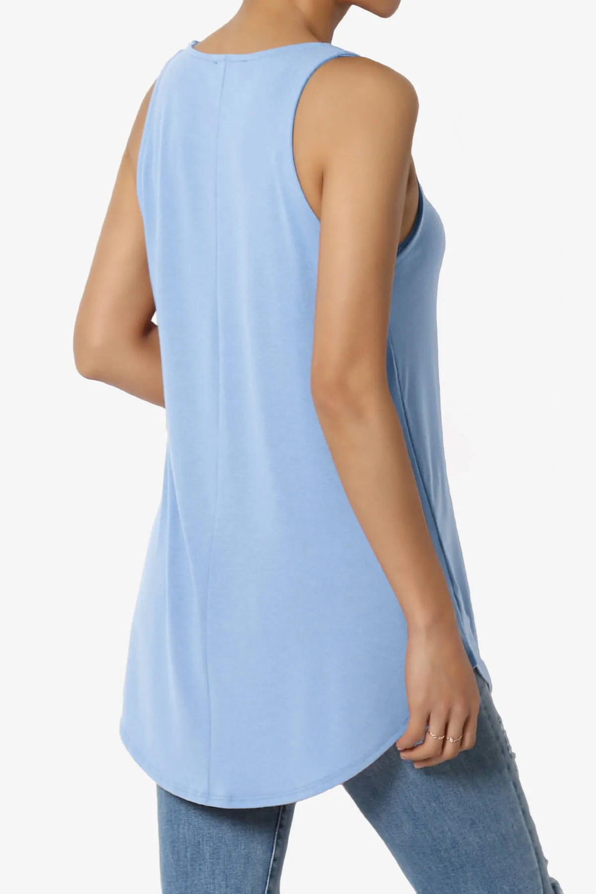 Santo Scoop Neck Loose Fit Tank Top