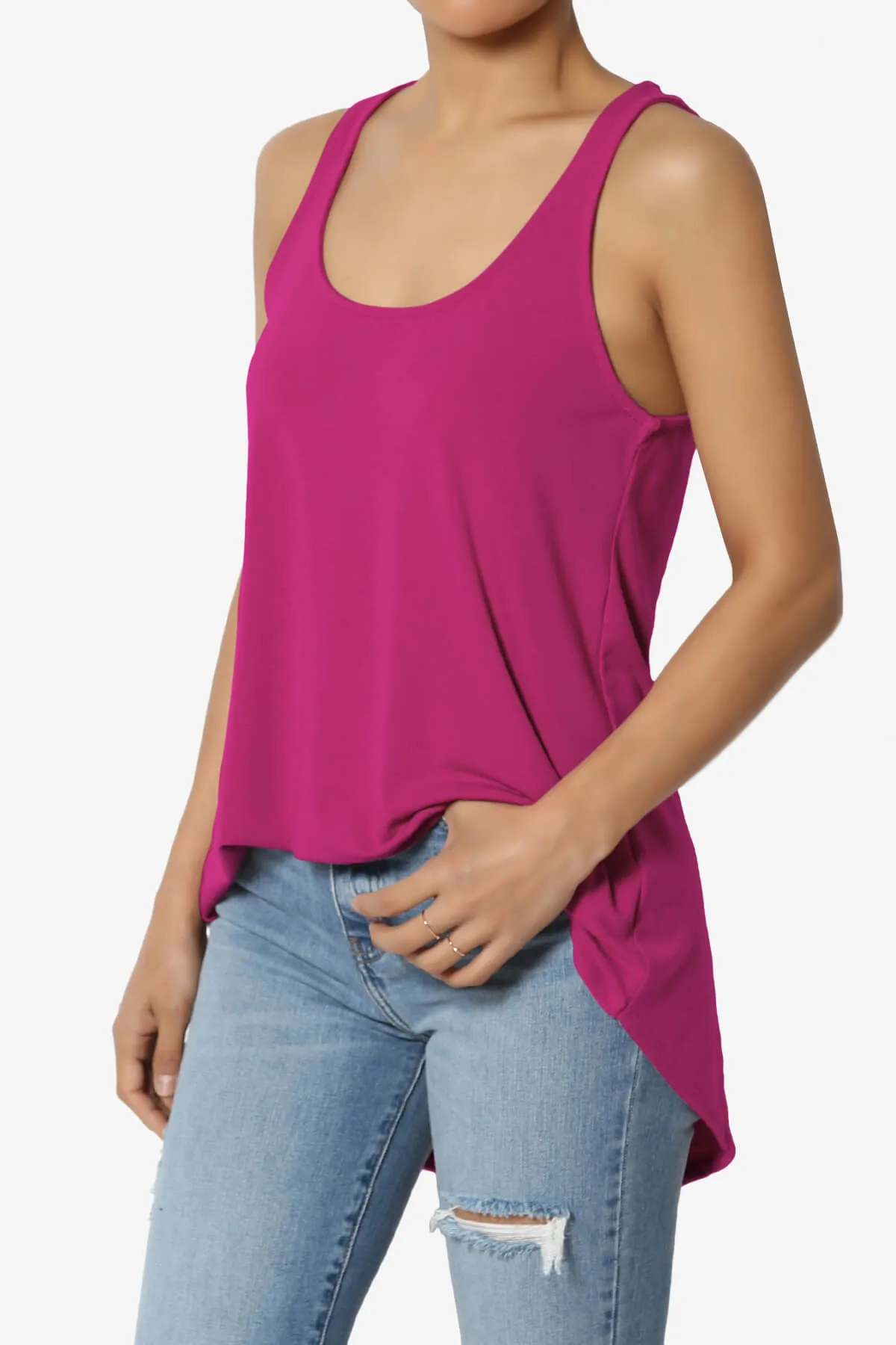 Santo Scoop Neck Loose Fit Tank Top