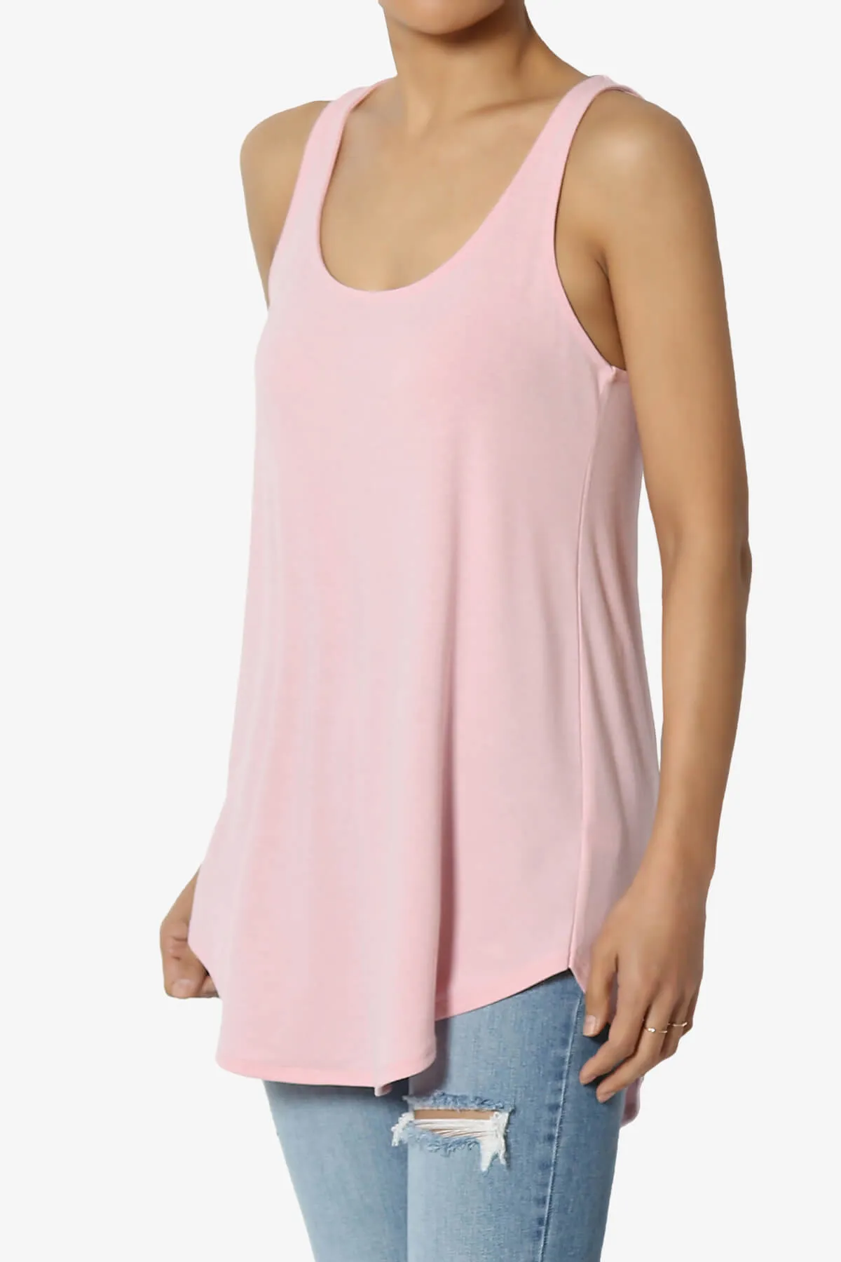 Santo Scoop Neck Loose Fit Tank Top