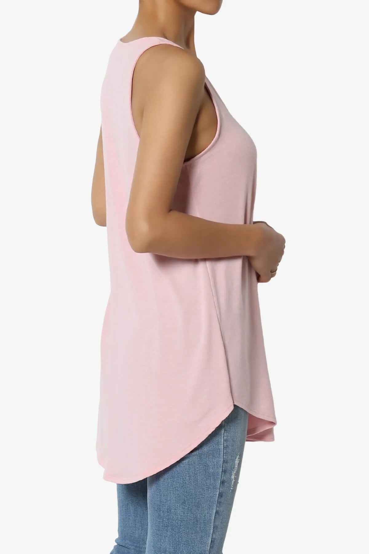 Santo Scoop Neck Loose Fit Tank Top