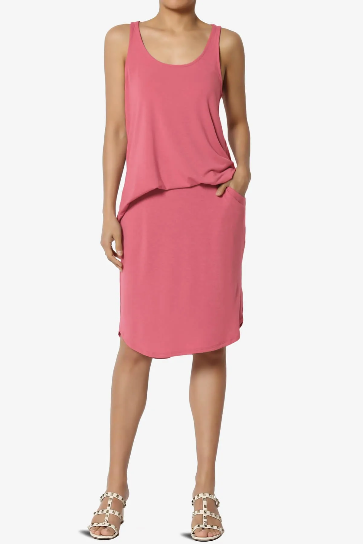 Santo Scoop Neck Loose Fit Tank Top