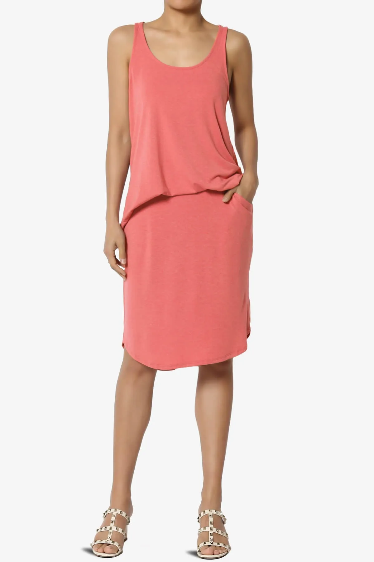 Santo Scoop Neck Loose Fit Tank Top