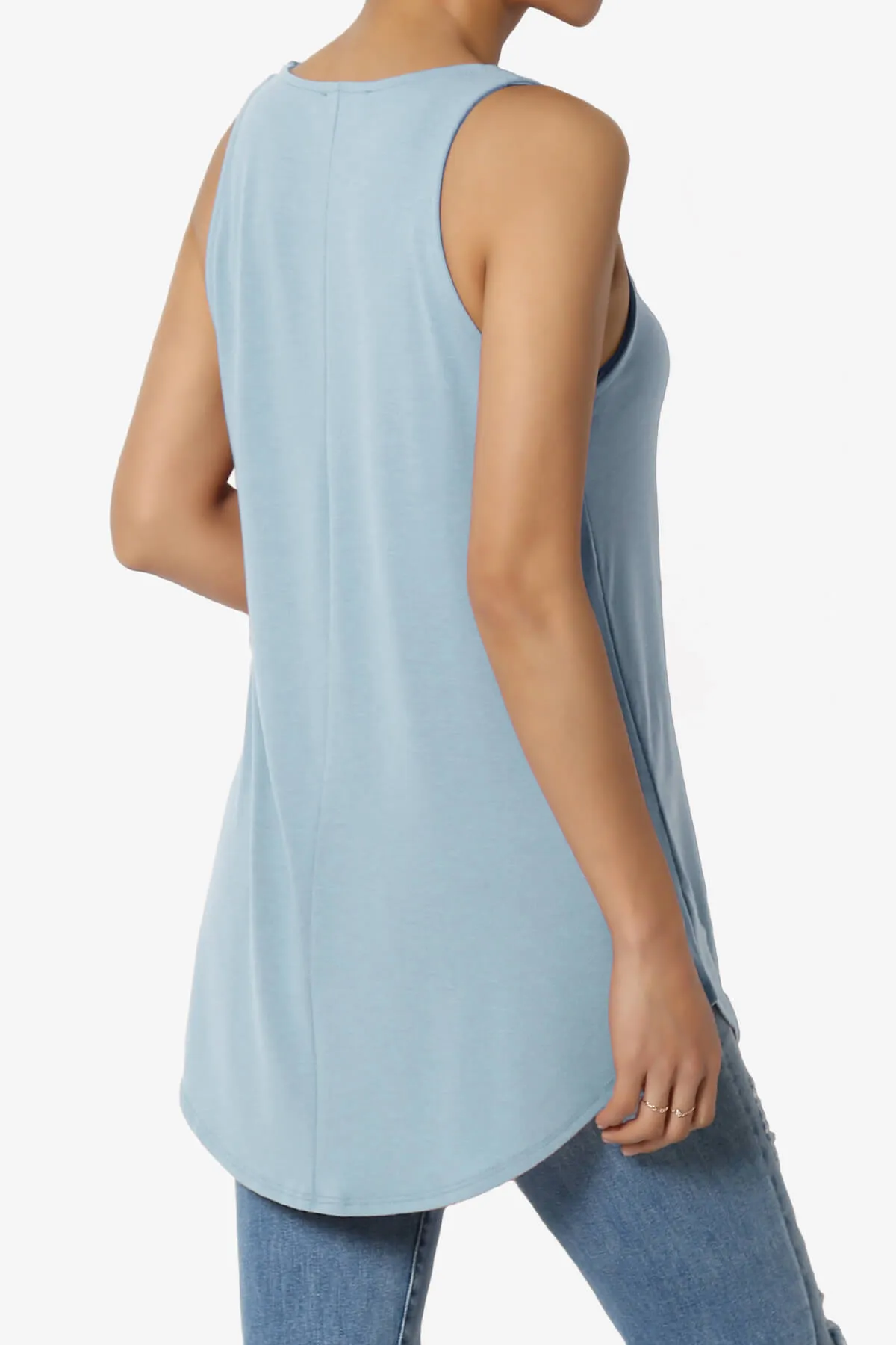 Santo Scoop Neck Loose Fit Tank Top