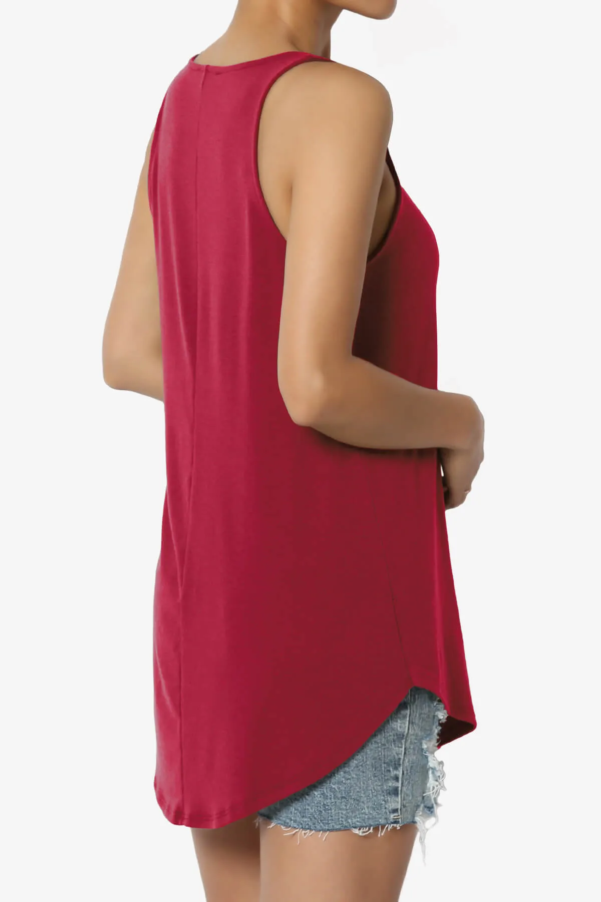 Santo Scoop Neck Loose Fit Tank Top