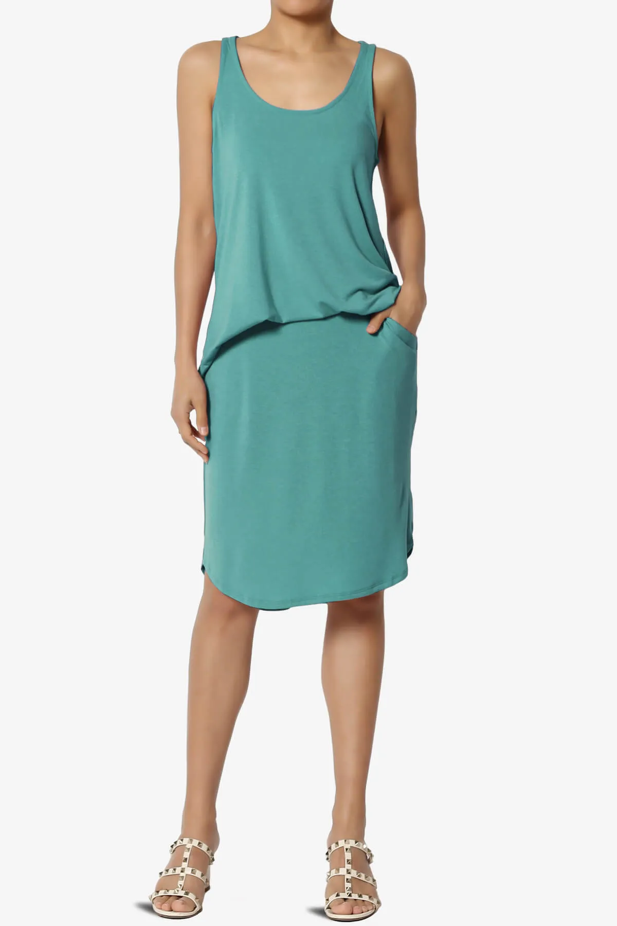 Santo Scoop Neck Loose Fit Tank Top