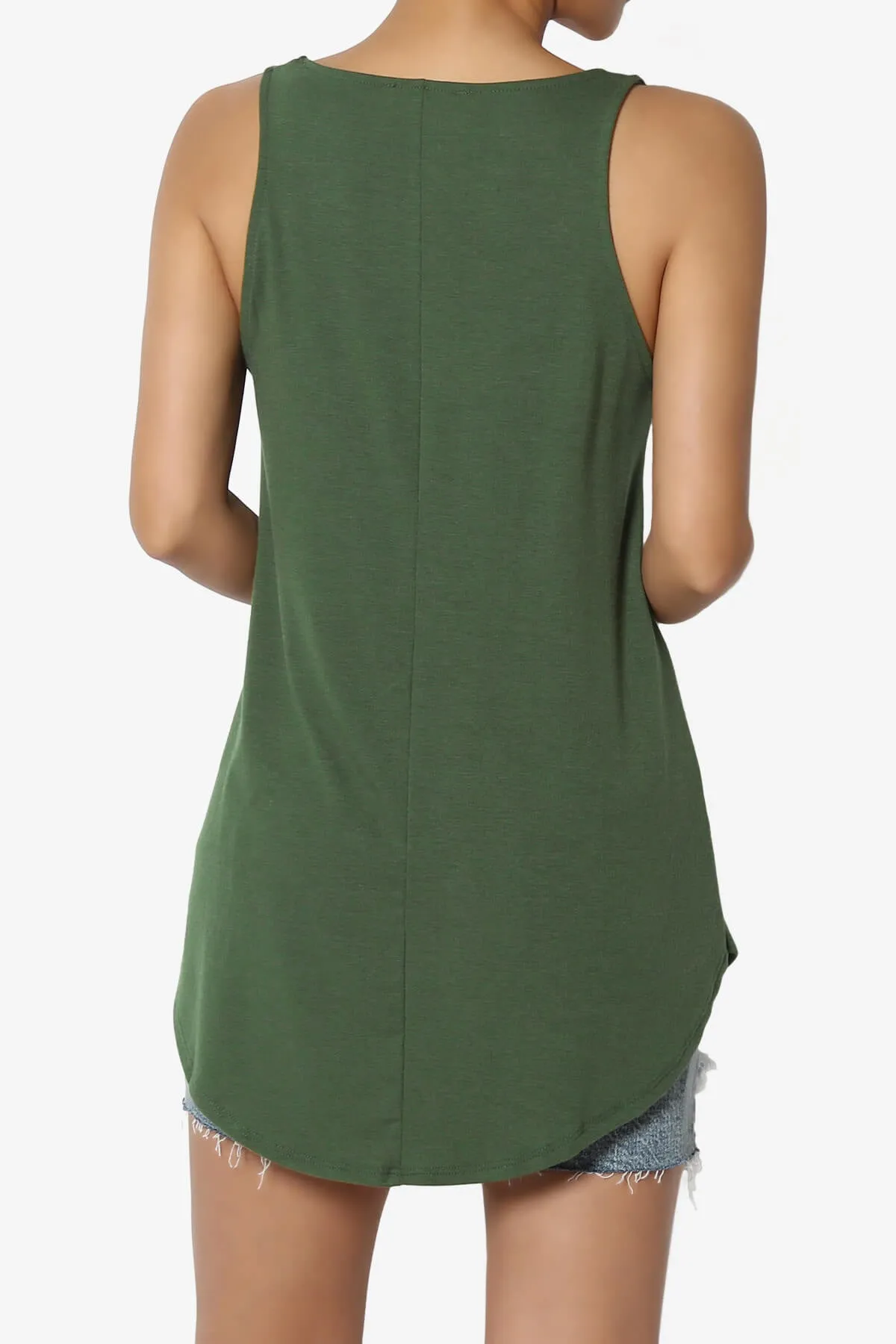 Santo Scoop Neck Loose Fit Tank Top