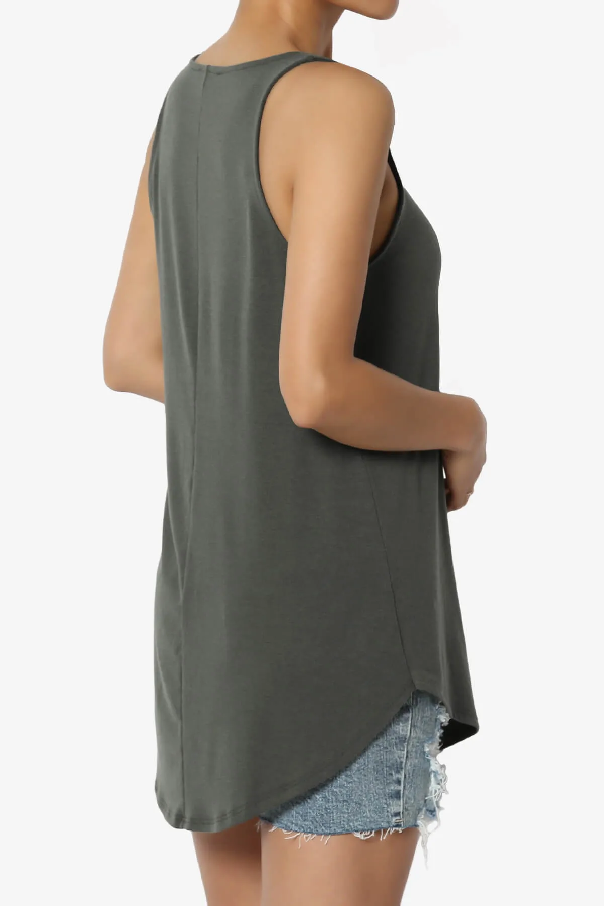 Santo Scoop Neck Loose Fit Tank Top