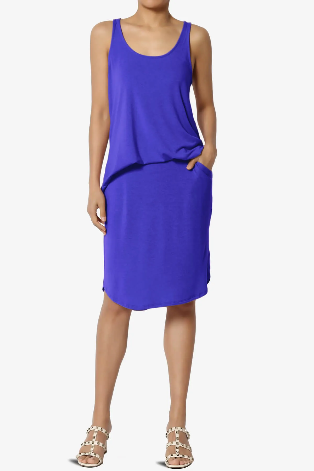 Santo Scoop Neck Loose Fit Tank Top
