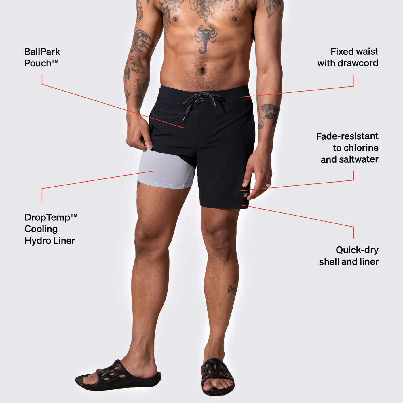 Saxx Betawave 2N1 17" Boardshort