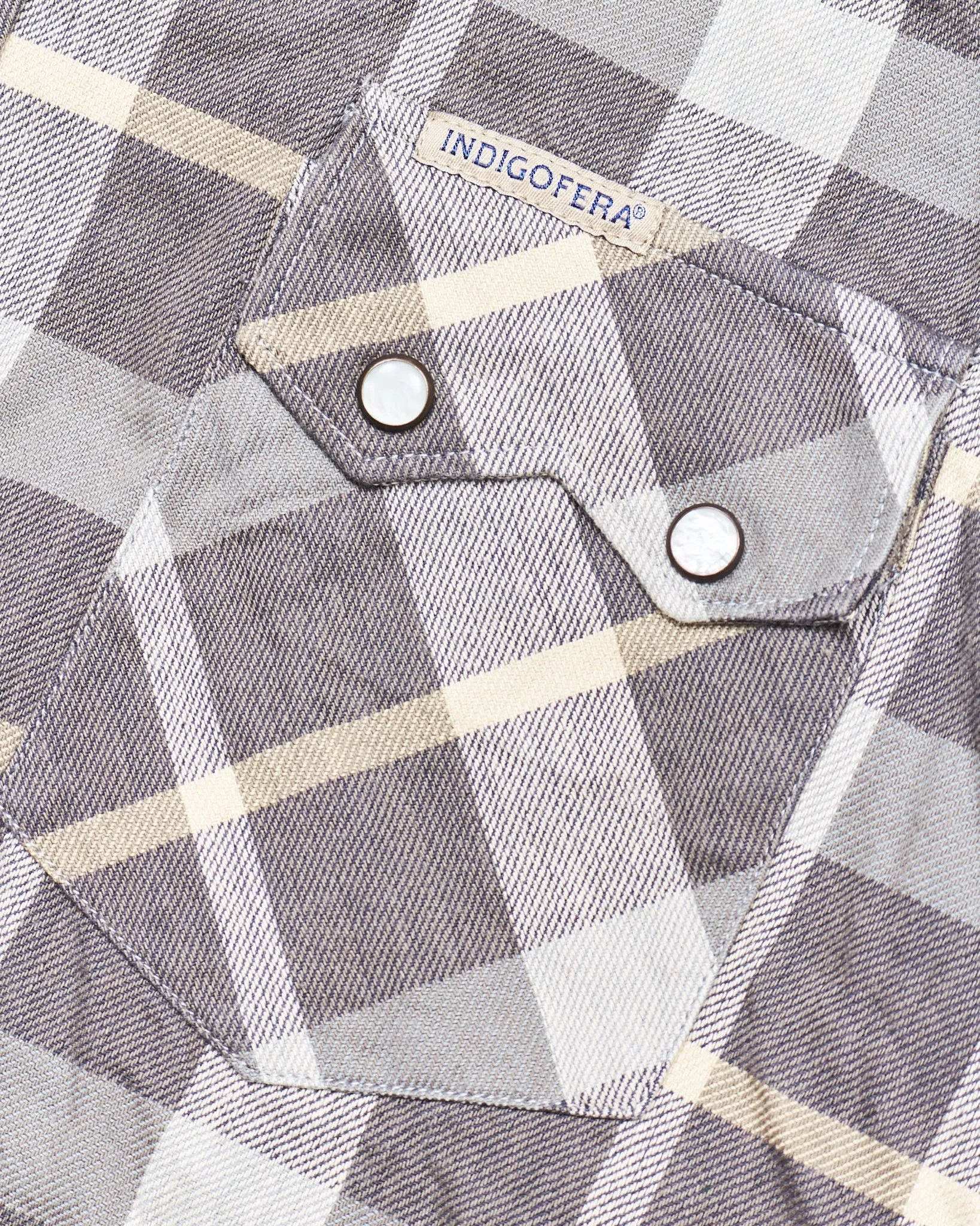Second Hand Indigofera Dollard Checked Grey Size M