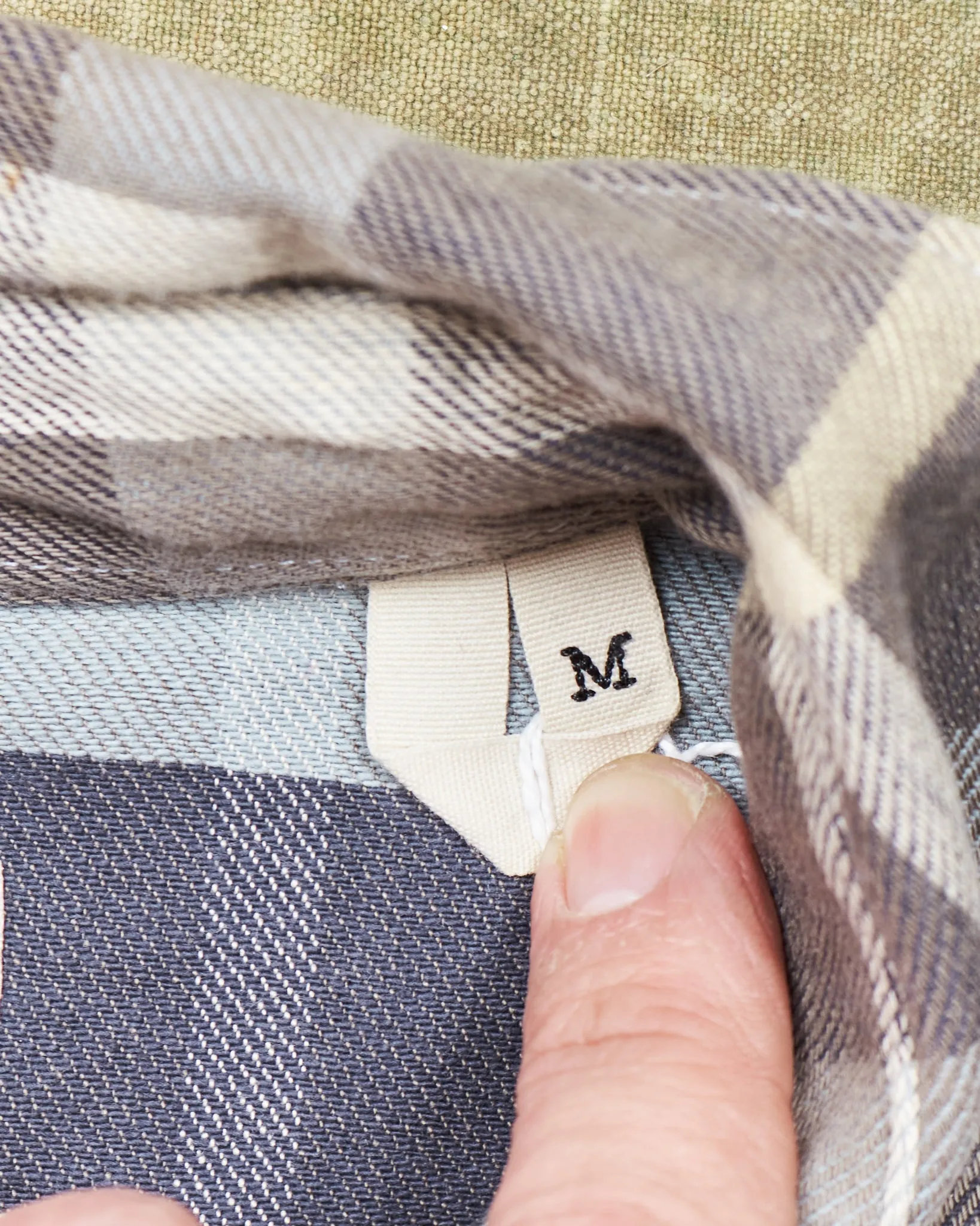 Second Hand Indigofera Dollard Checked Grey Size M