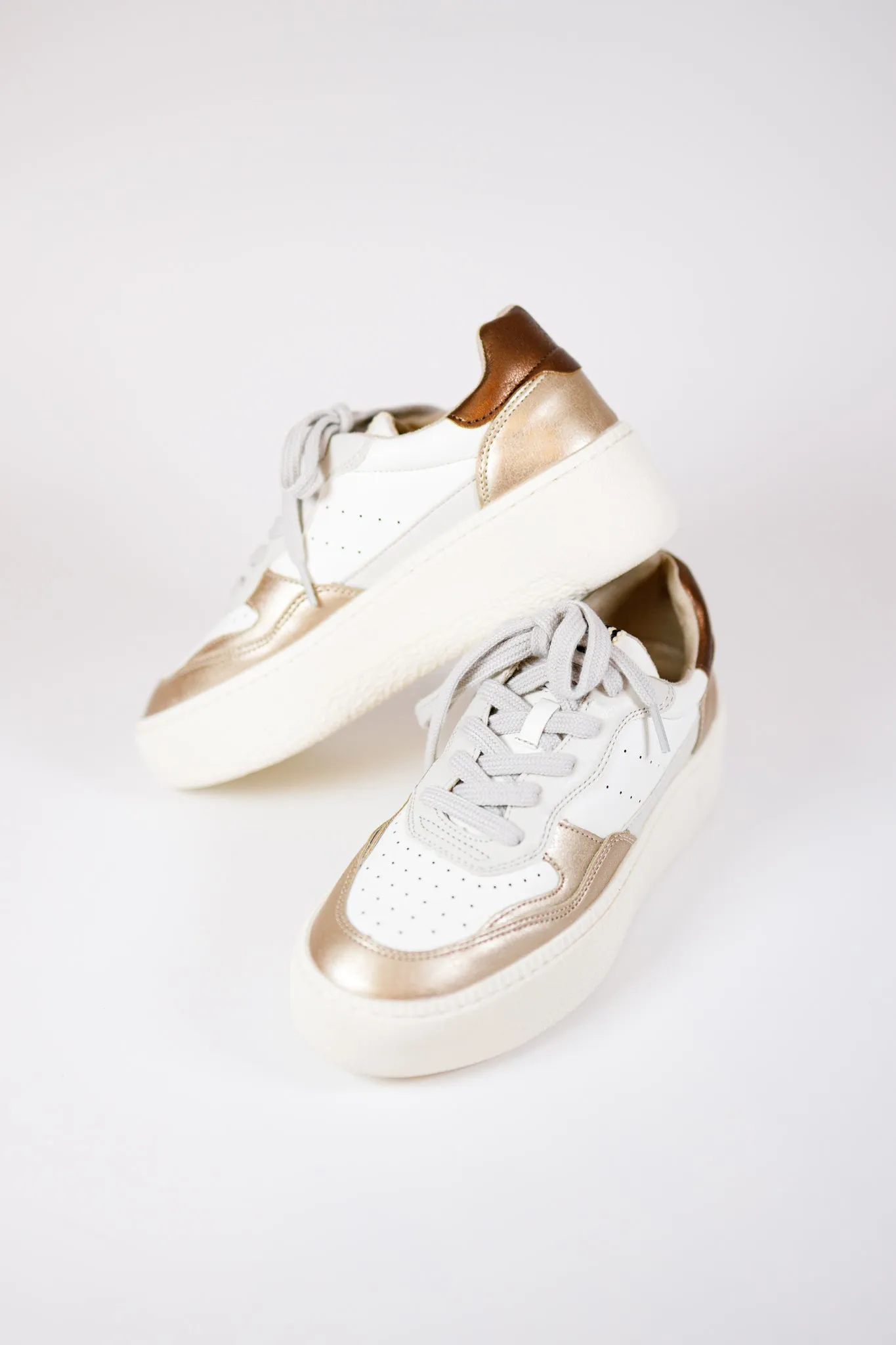 Sheena Gold Platform Sneakers
