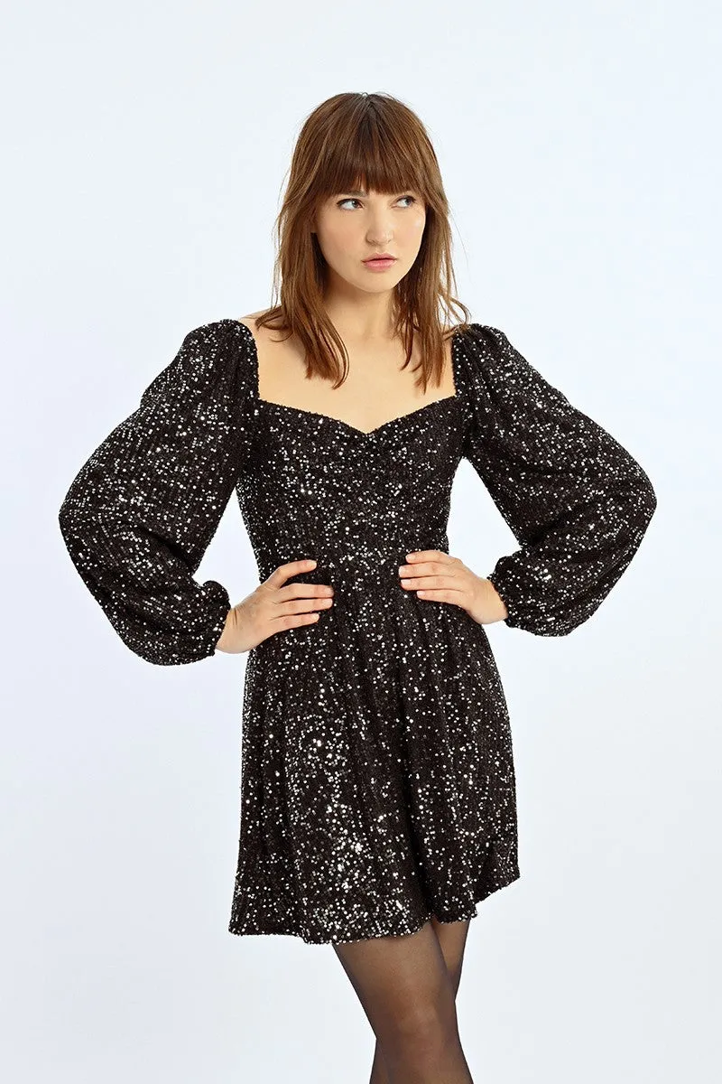 SHORT SEQUIN DRESS