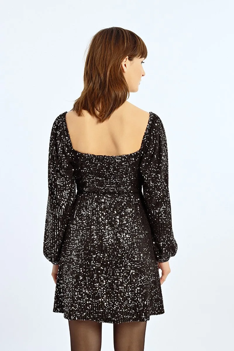 SHORT SEQUIN DRESS