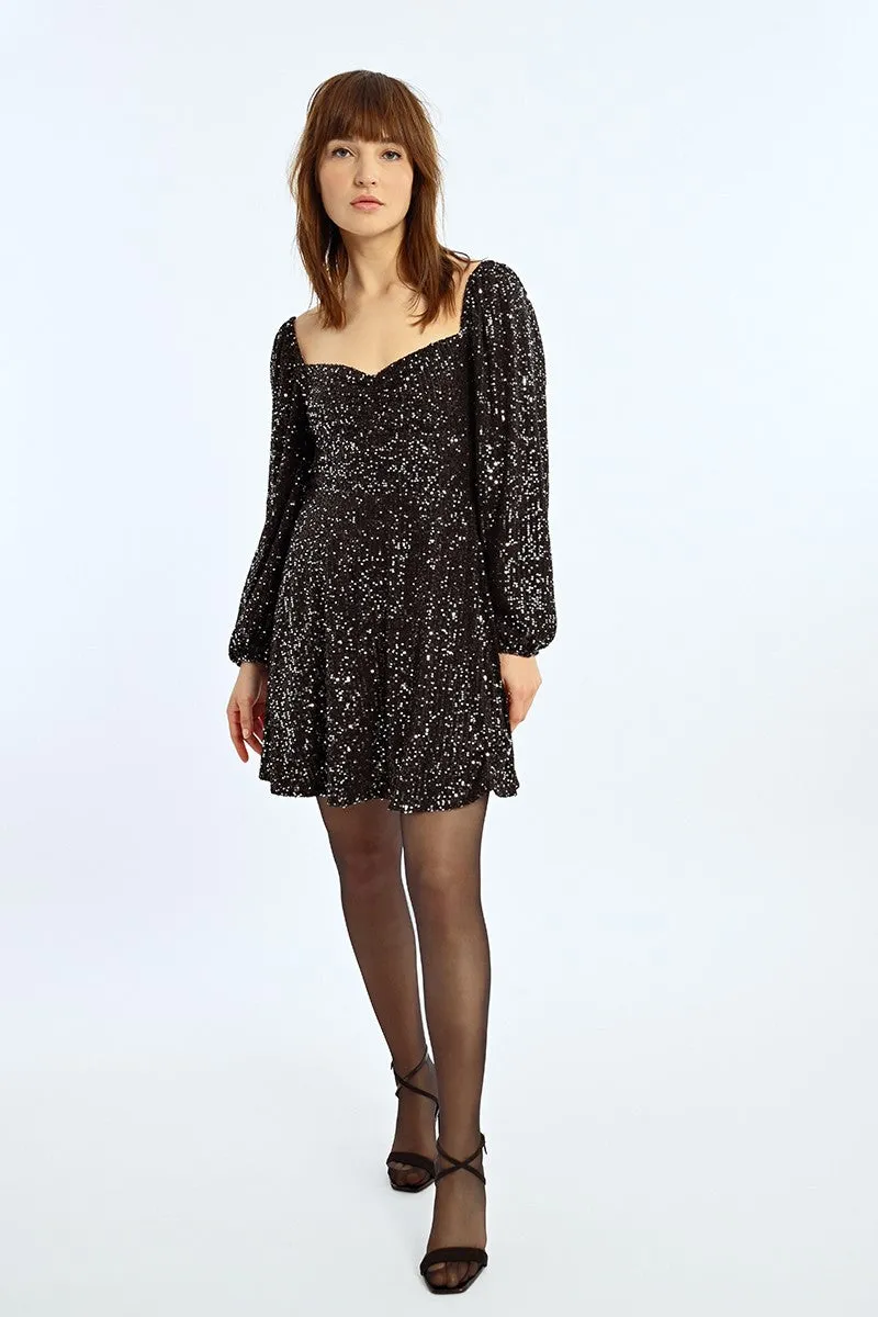 SHORT SEQUIN DRESS