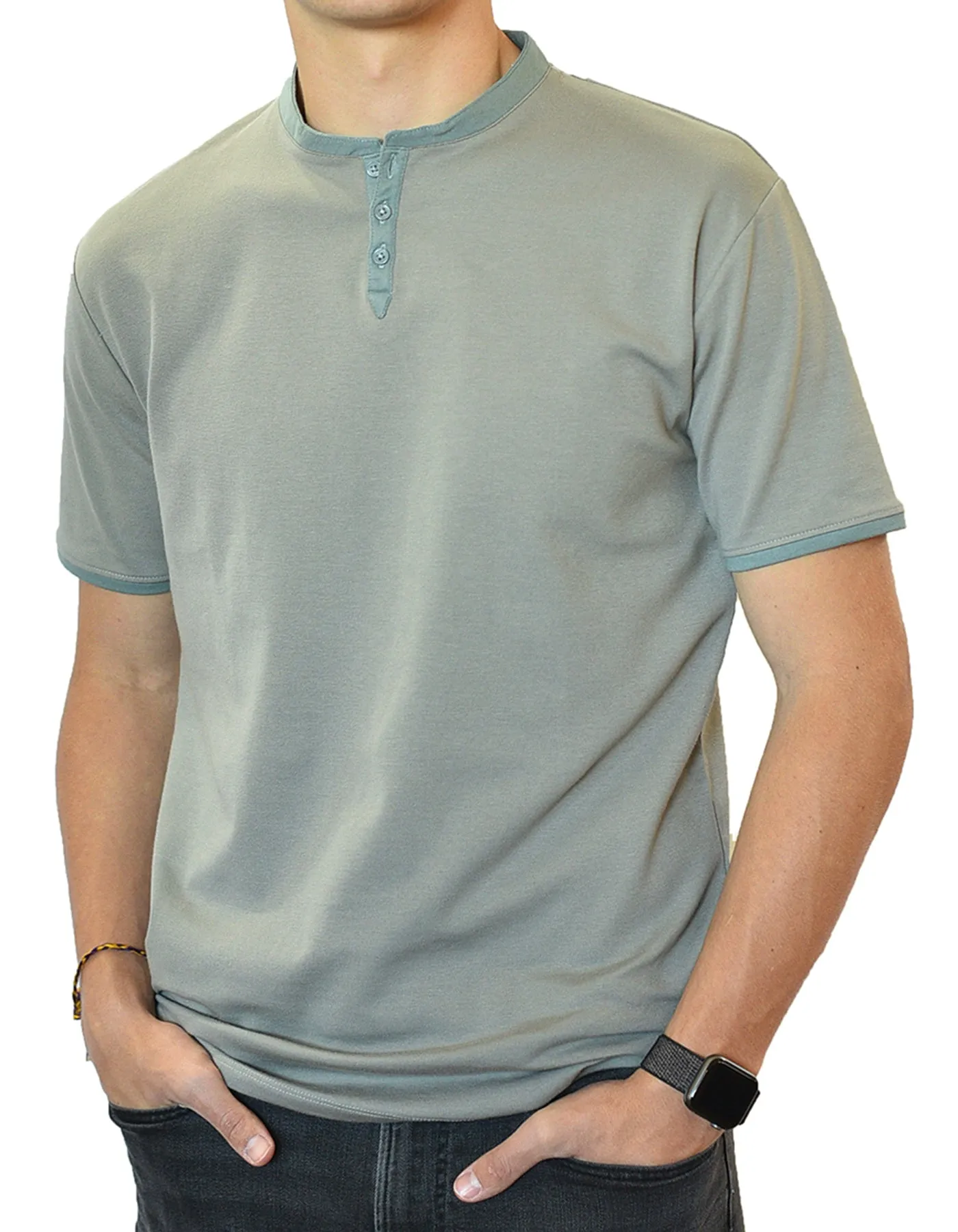 Short Sleeve Henley