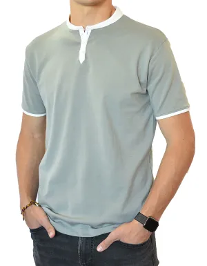 Short Sleeve Henley