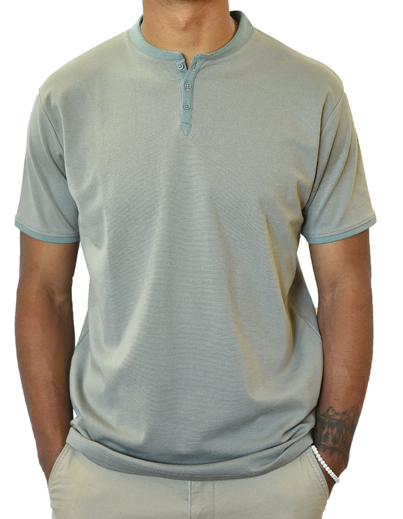Short Sleeve Henley
