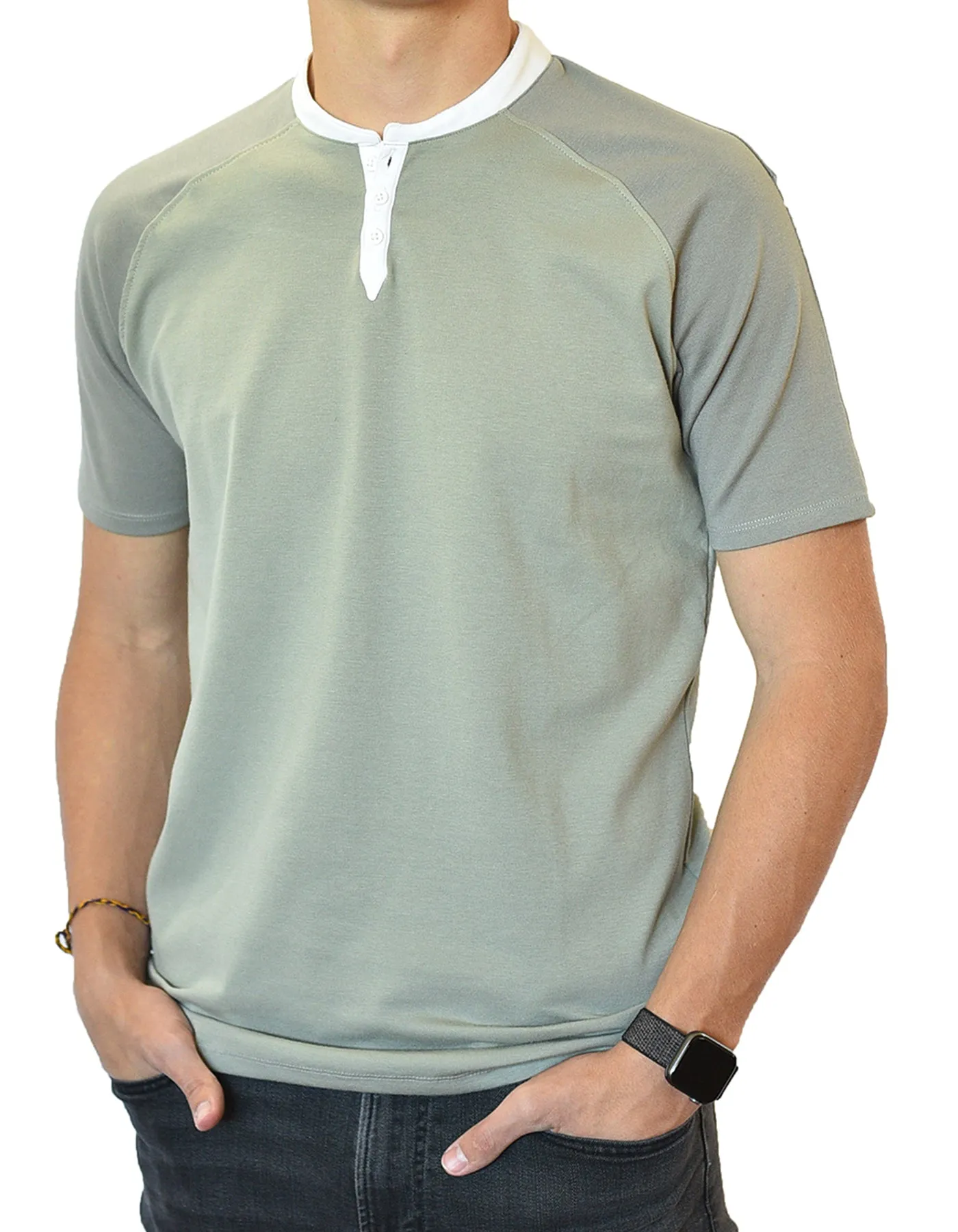 Short Sleeve Henley