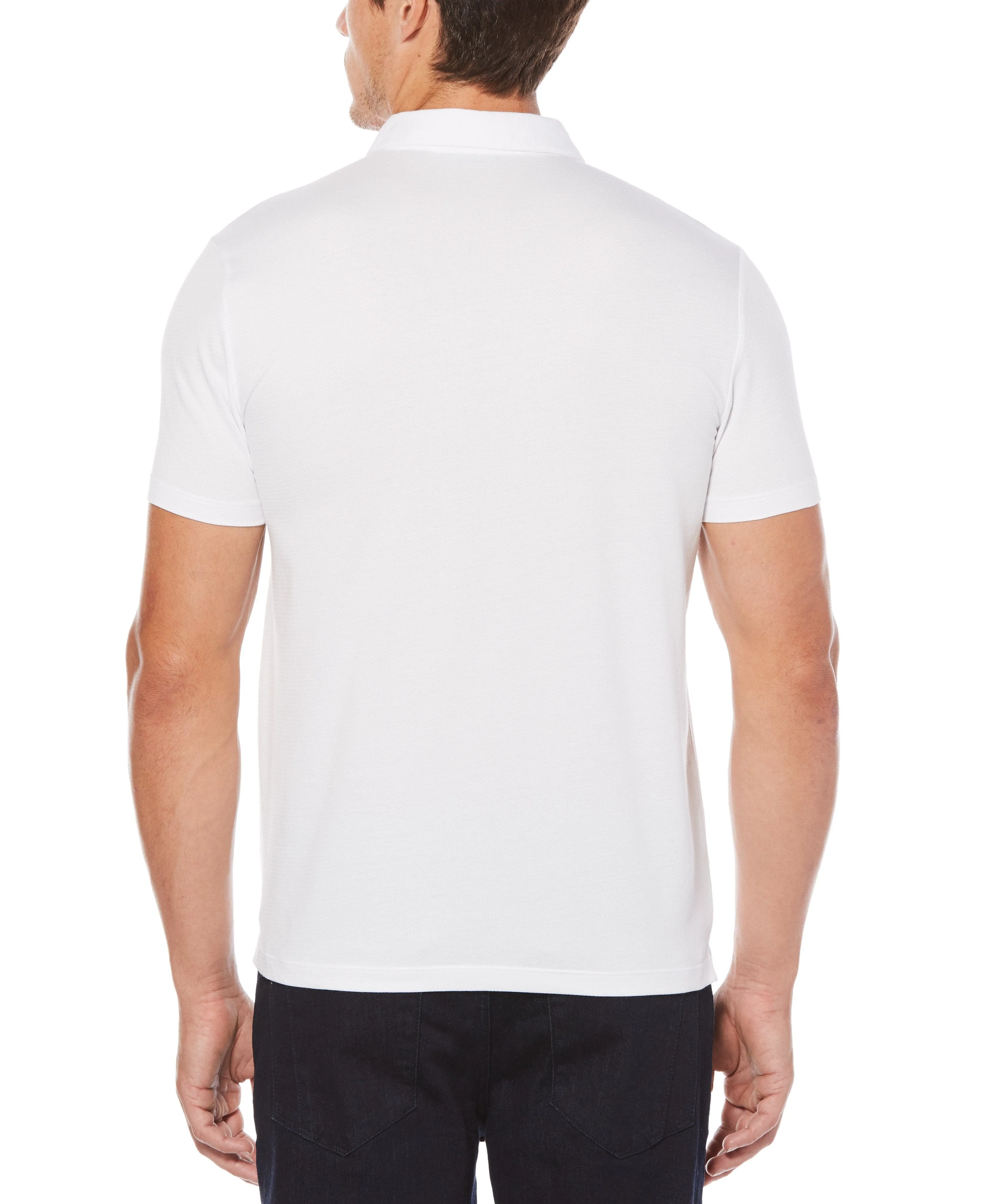 Short Sleeve Herringbone Polo
