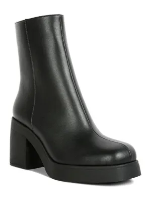 Sins Black Platform Boots
