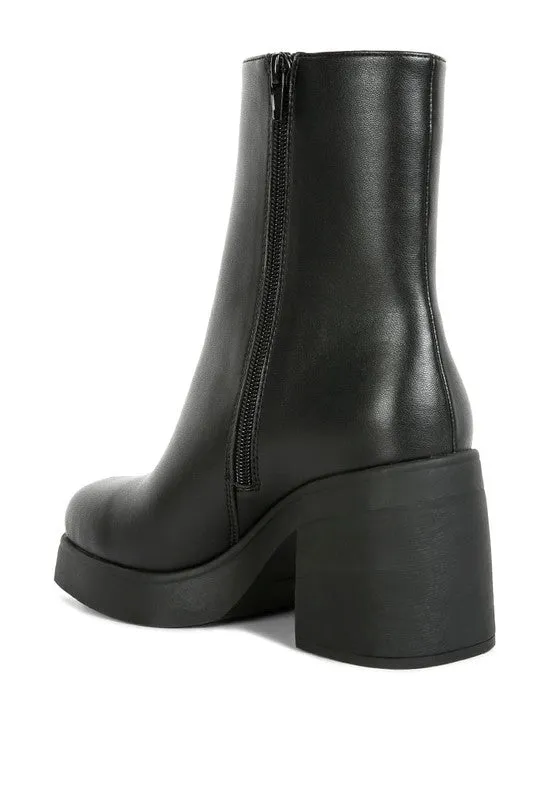 Sins Black Platform Boots