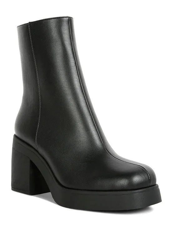 Sins Black Platform Boots