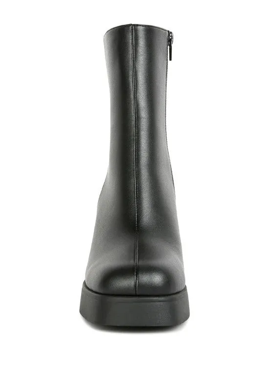 Sins Black Platform Boots