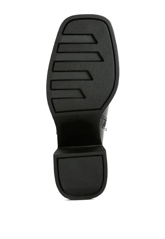 Sins Black Platform Boots