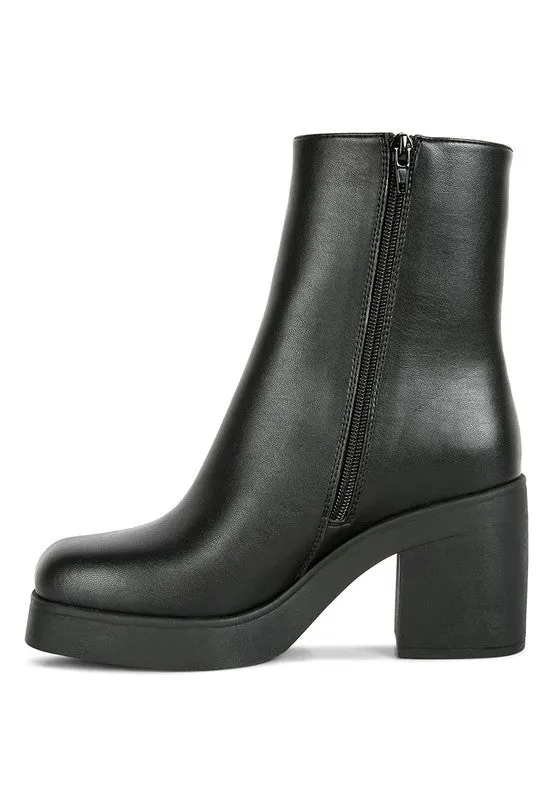 Sins Black Platform Boots