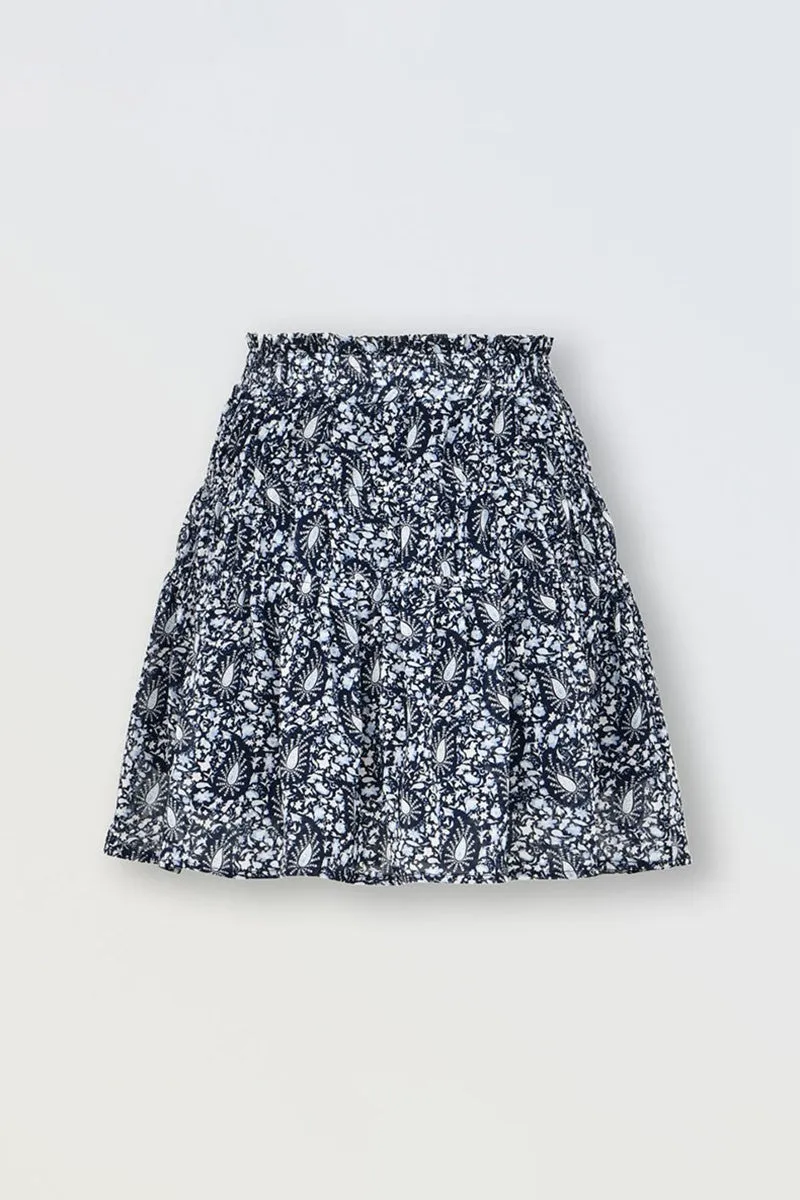 SKATER SKIRT WITH INDIE PATTERN