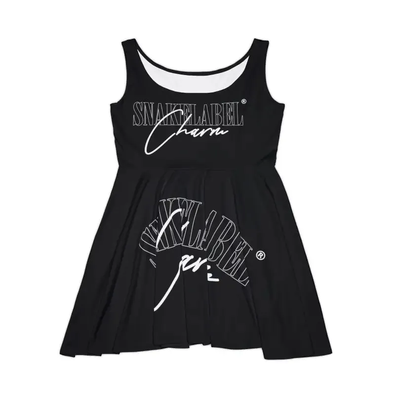Snake Women's Skater Dress with Asymmetrical Skirt | High-Quality Stretch Fabric - Made in USA