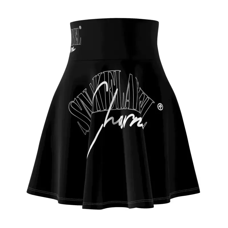 Snake Women's Skater Skirt - Cozy Polyester Blend, USA-Made