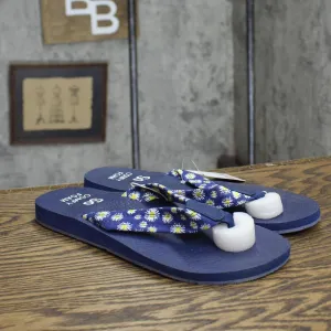 So Bloomfield Women's Thong Sandals BLOOMFIELDNAVYDAISY Blue 8M