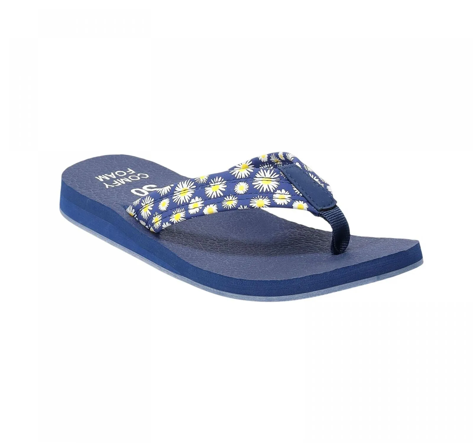 So Bloomfield Women's Thong Sandals BLOOMFIELDNAVYDAISY Blue 8M