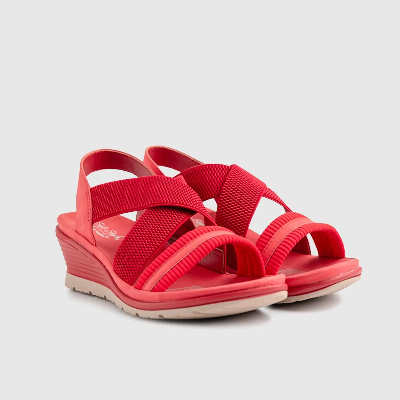 Soft Style Polina Wedge Sandal 01298 Red