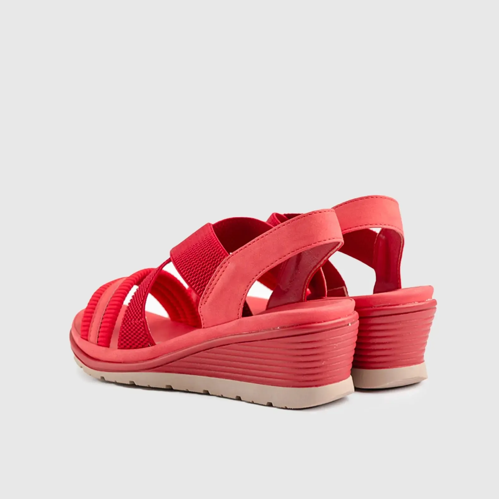 Soft Style Polina Wedge Sandal 01298 Red