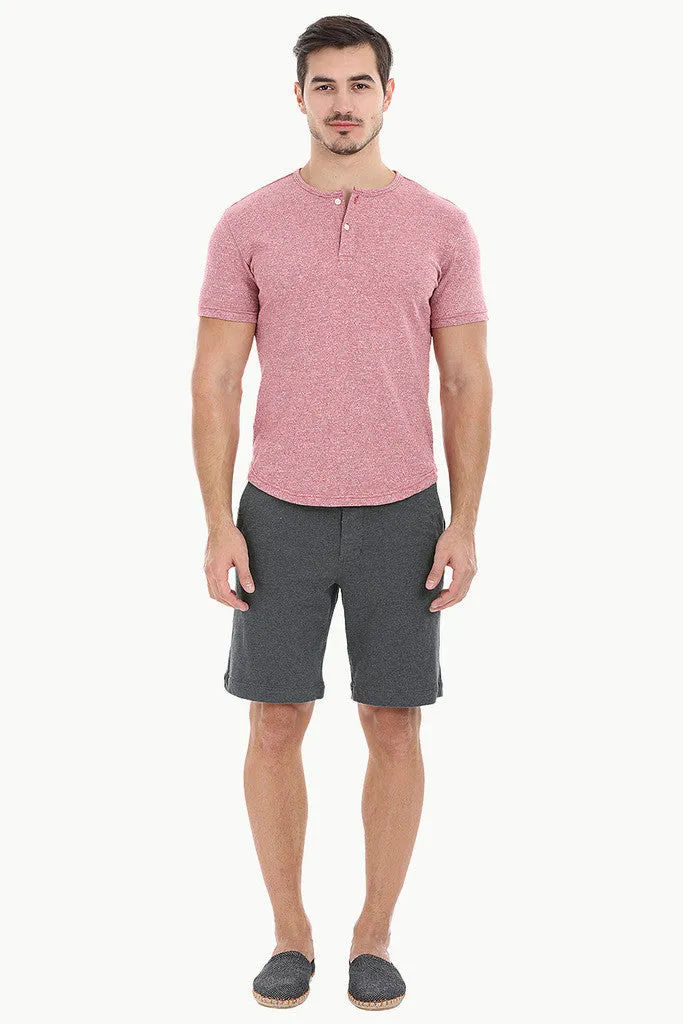 Solid Heather Jaspe Yarn Oval Bottom Tee
