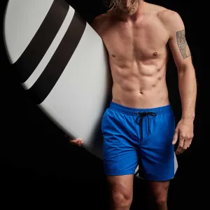 Split Hem Boardshort - Baltic Blue
