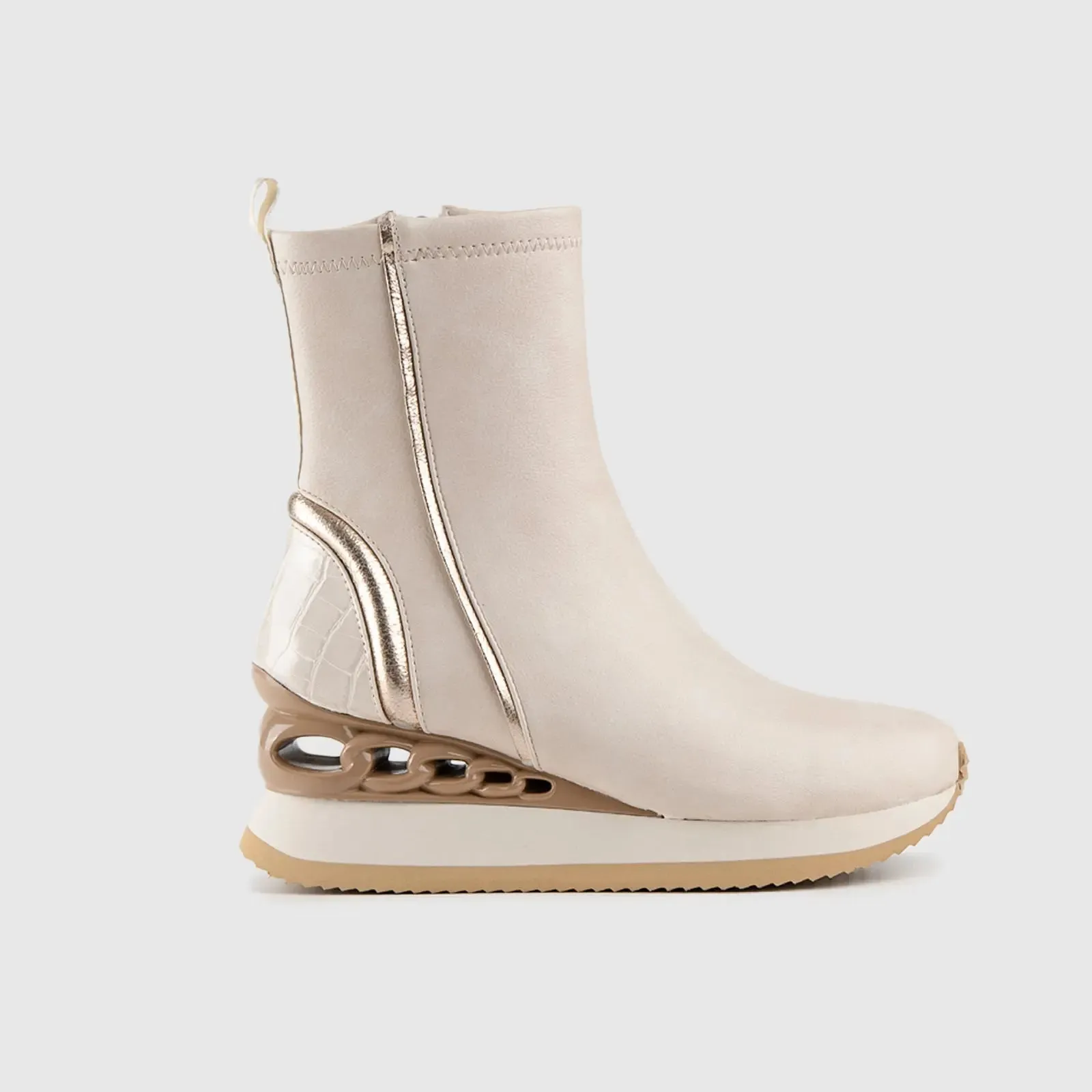 Statement Sneakers Beige SCR04